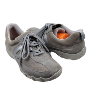 Hotter Comfort Concept Leanne Taupe Fabric Suede Upper Low Top Lace Up Sneaker